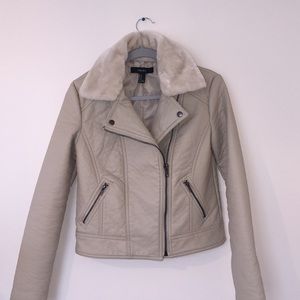 Faux Leather Motorcycle Jacket